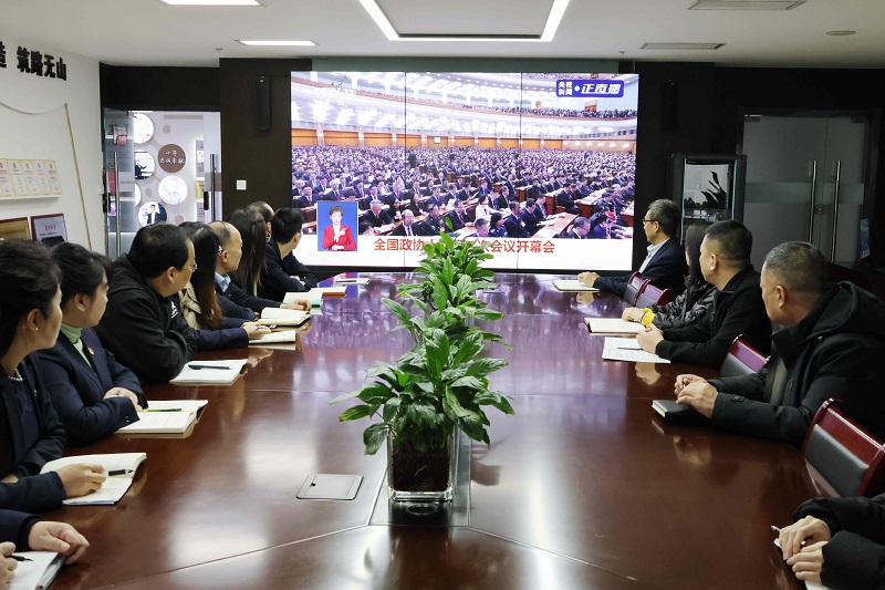華山營(yíng)銷(xiāo)公司組織觀(guān)看2024年全國兩會(huì )開(kāi)幕式